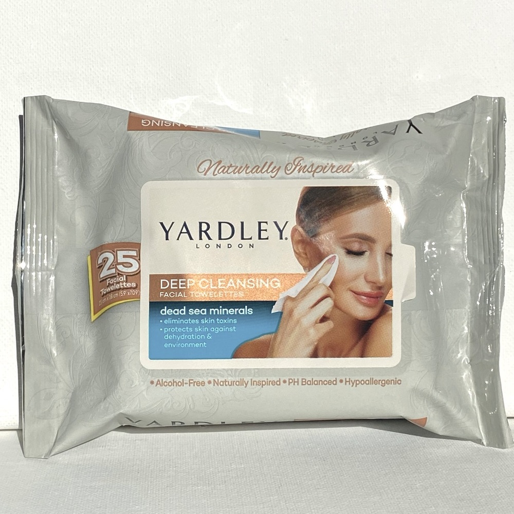 🔥5/$25🔥Yardley London Deep Cleansing Facial Towelettes with Dead Sea Minerals